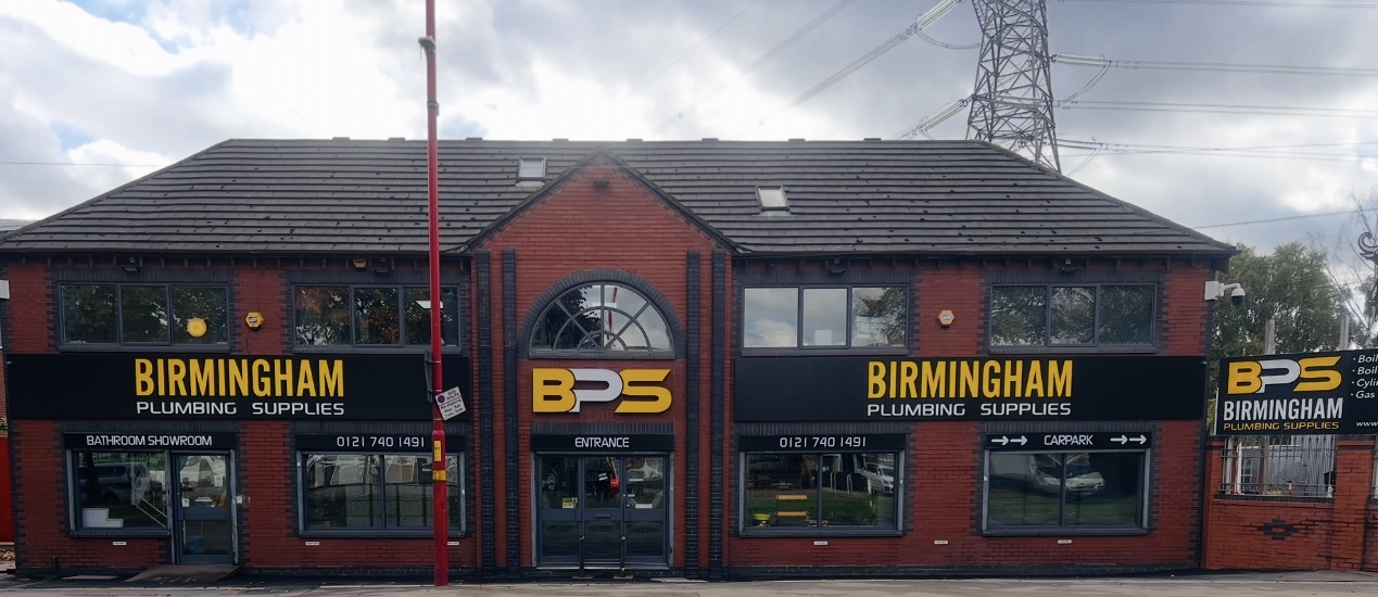 Original exterior photograph of Birmingham Plumbing Supplies on Tyburn Road